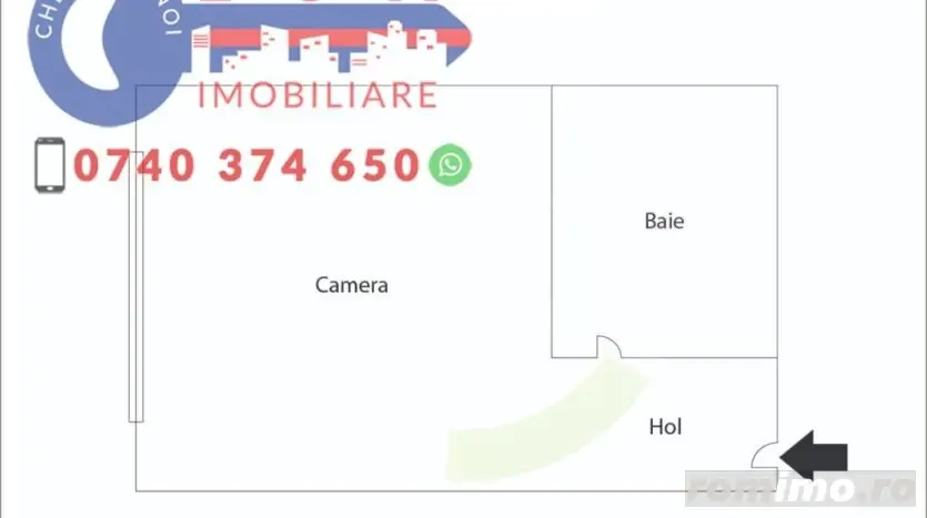 ID 1375 Garsoniera confort 2 de vanzare* Str Alunisului