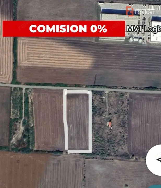 COMISION 0% Teren intravilan de 10.000 mp – pretabil hale industriale