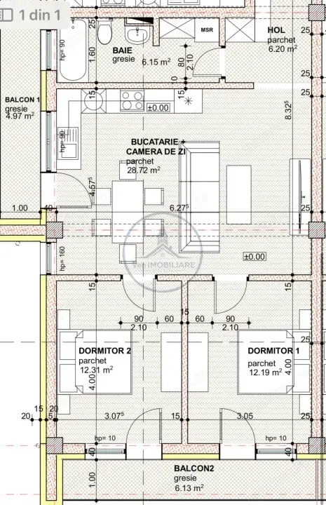  Apartament 3 camere – Bloc nou 2025 | Parter