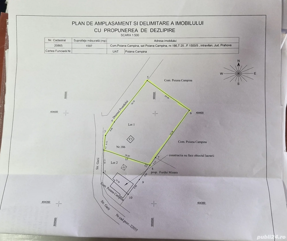 Teren Intravilan Poiana Câmpina 