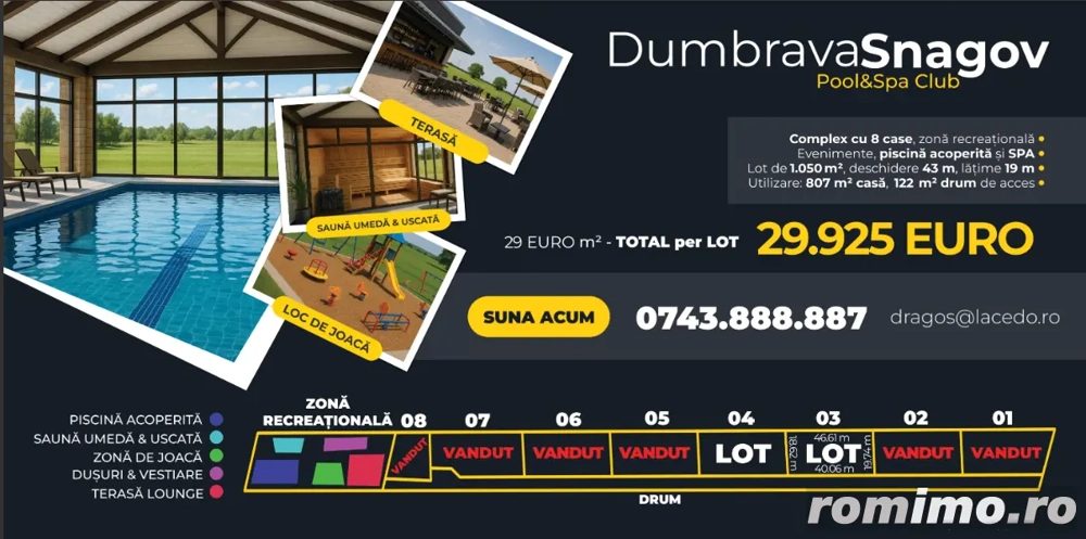 Lot de casa lângă DN1, Tâncăbești Snagov, intrarea Bucharest Golf Club