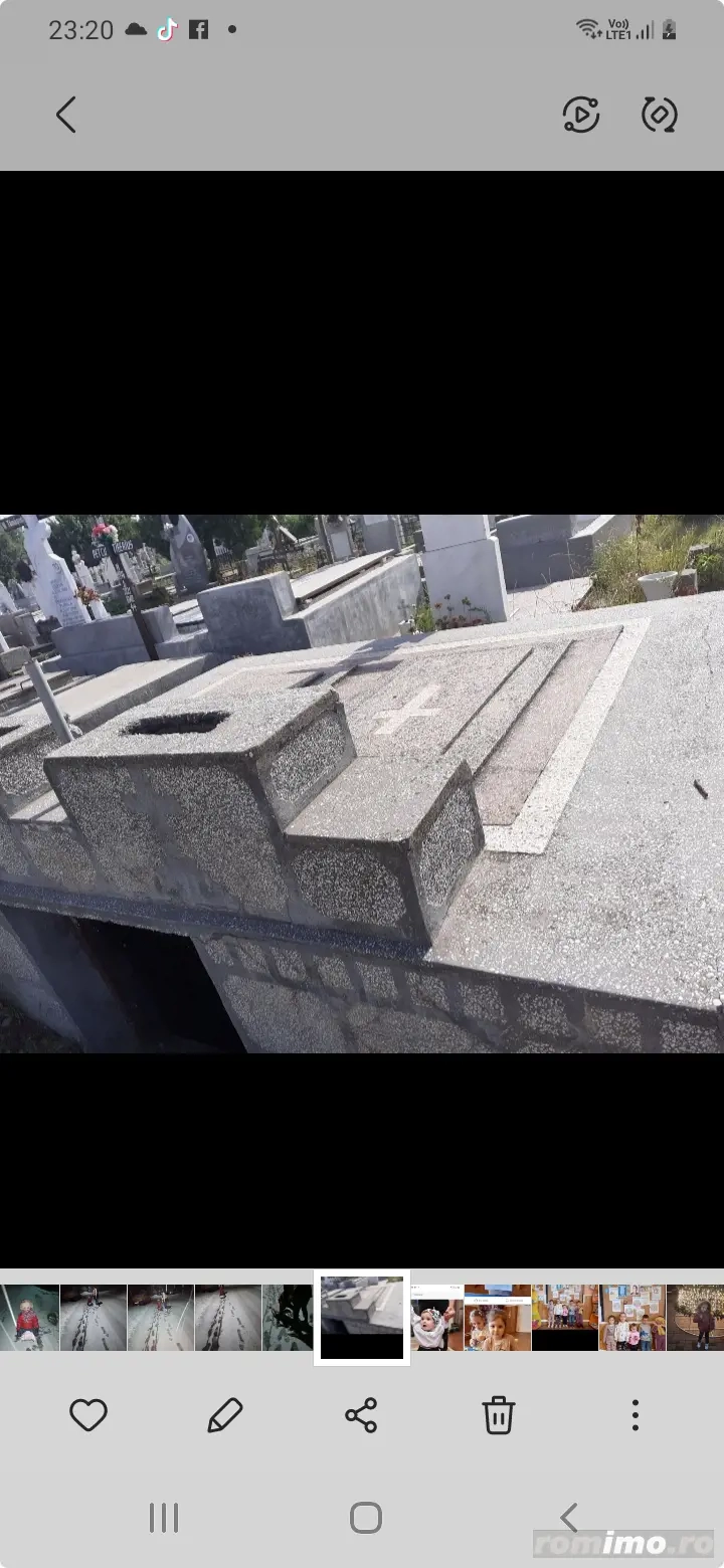 vând cavou Cimitirul Roboaica 