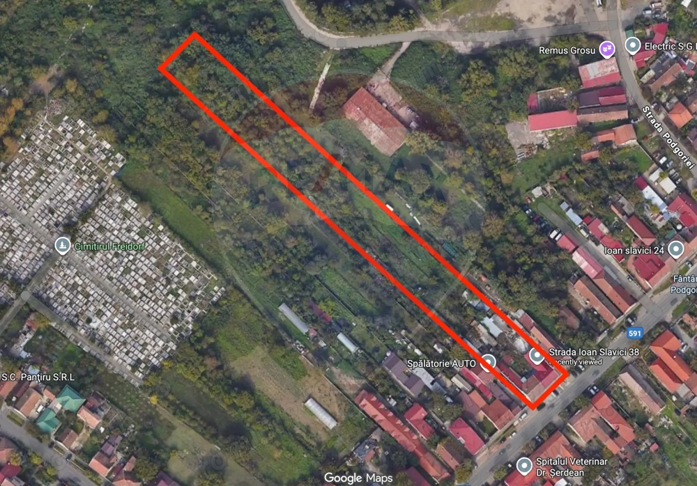 Teren 5,725 mp Timisoara / Strada Ion Slavici, nr. 38-40