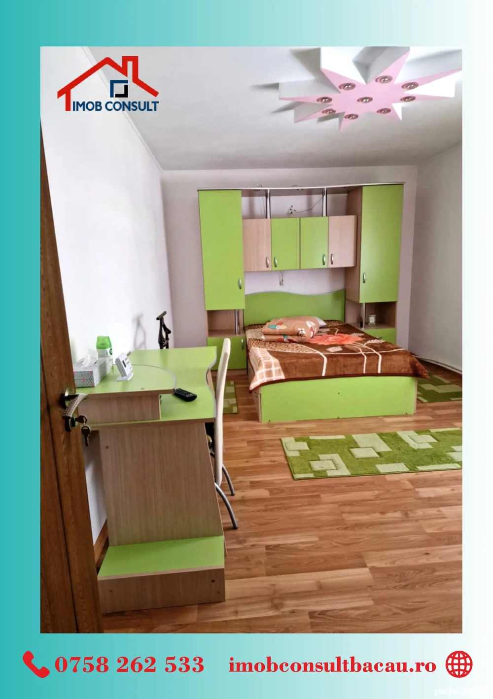 Apartament 2 camere decomandat   zona TCR, Onești! CE1470