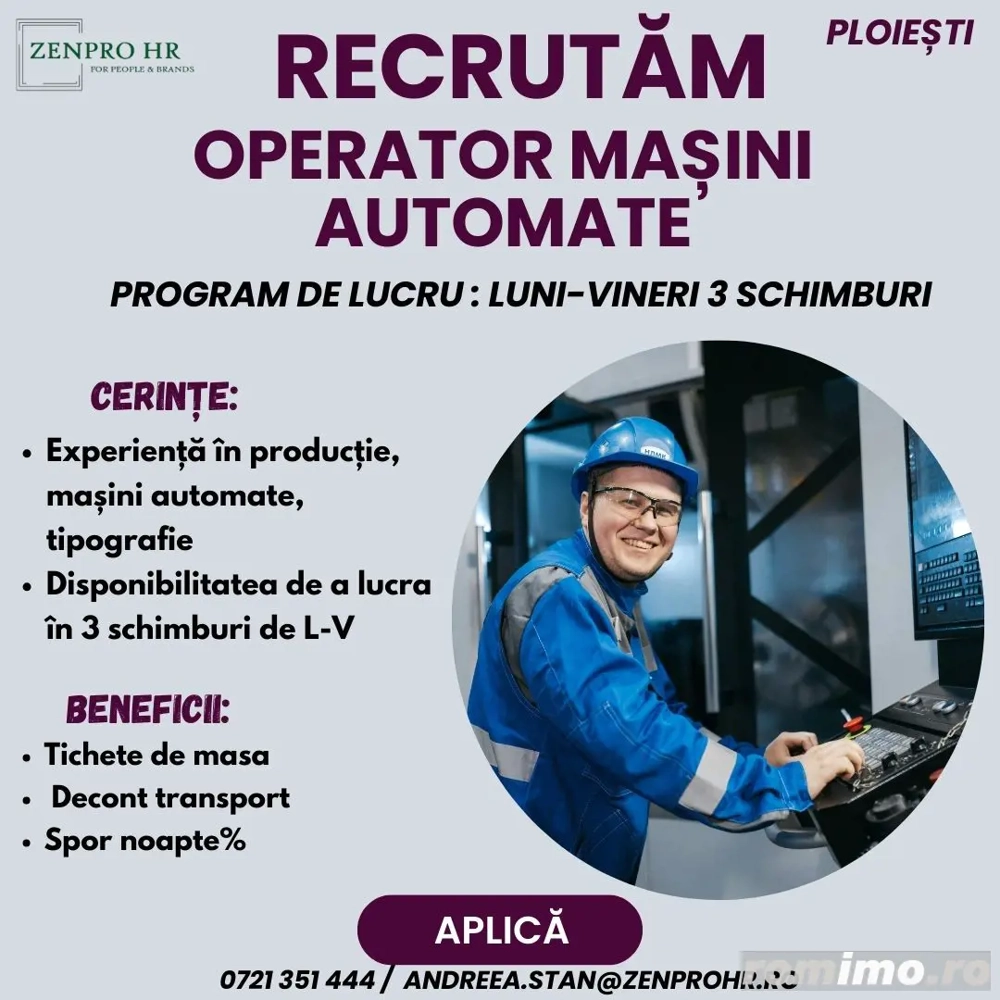 Operator Masini Automate