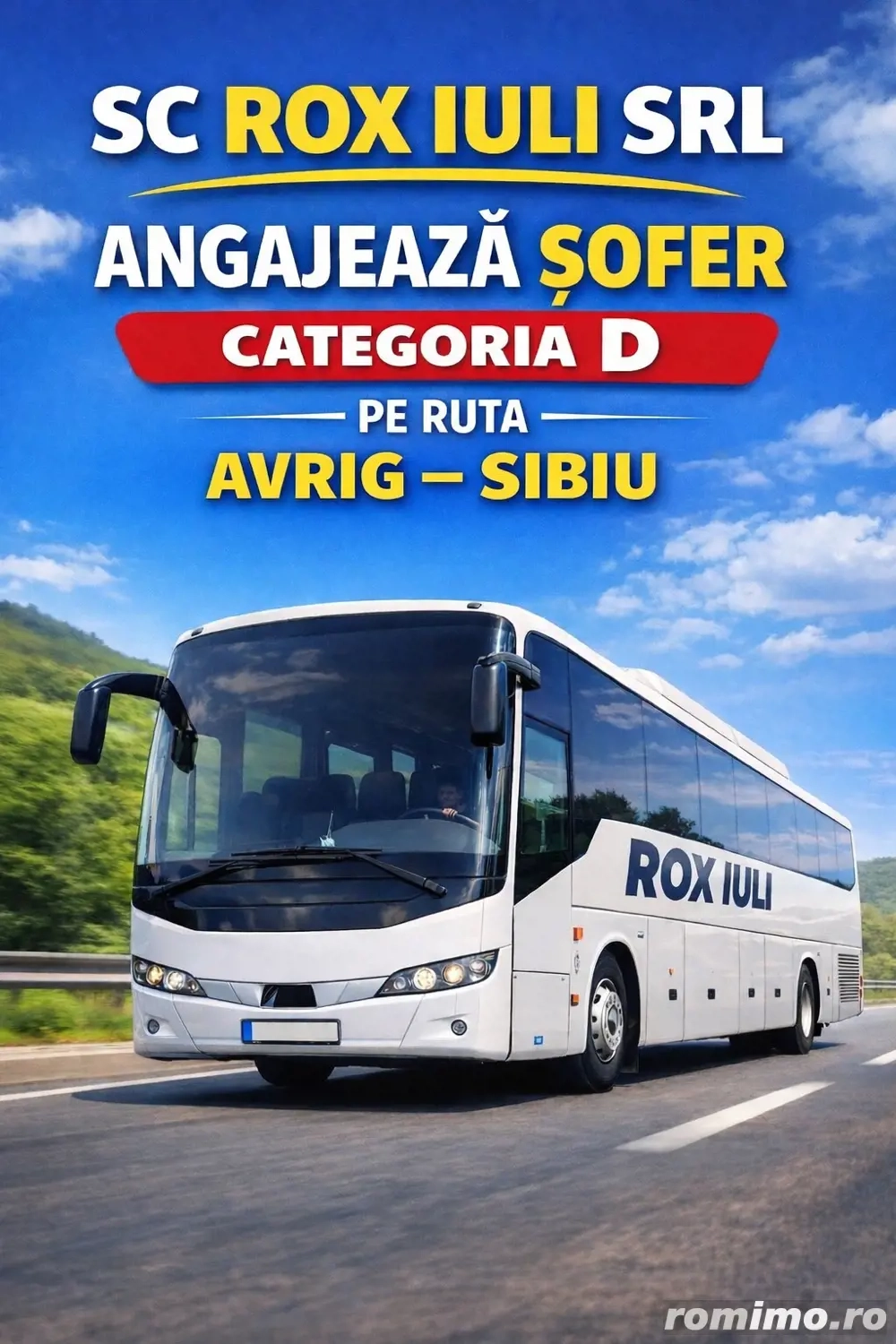 Angajam sofer categoria D