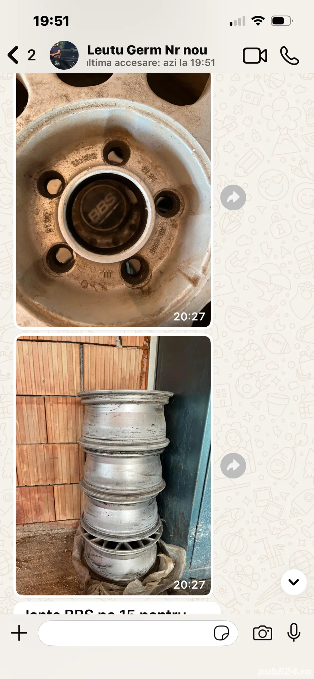 Vand patru jante pr Passat