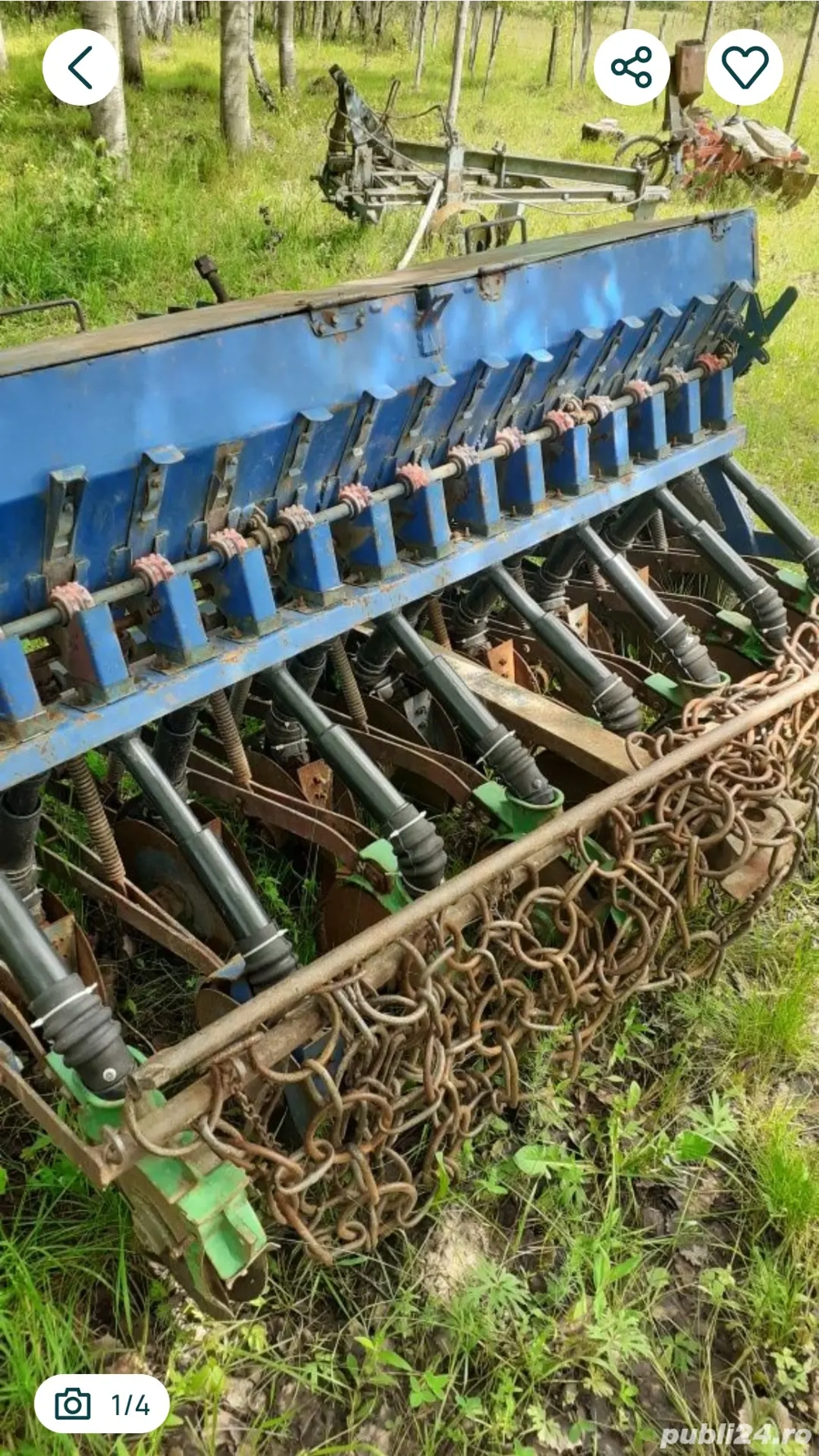 Semănătoare sup15p pe discuri