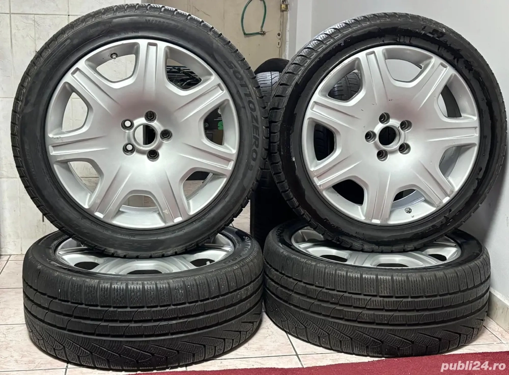 Set Jante 19 originale BENTLEY Continental GT, anvelope iarna Pirelli