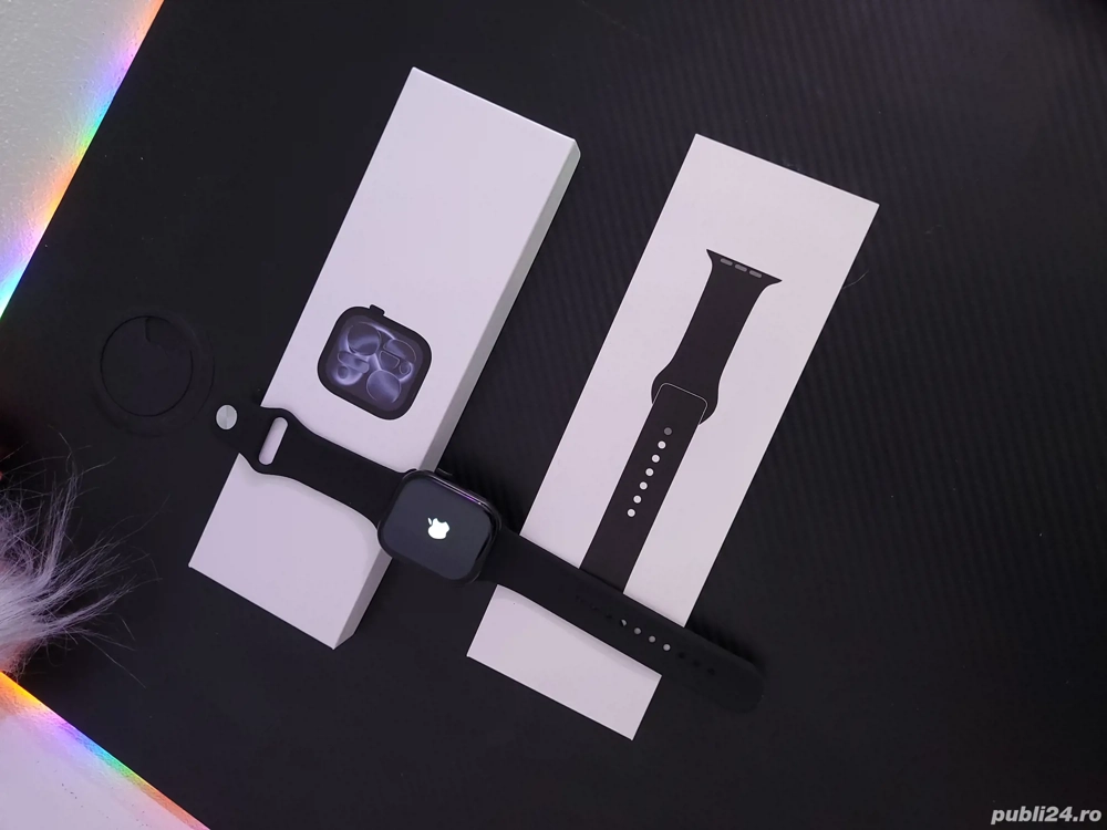 Apple Watch Series 11   46 mm, stare foarte bună, cutie + curea originală