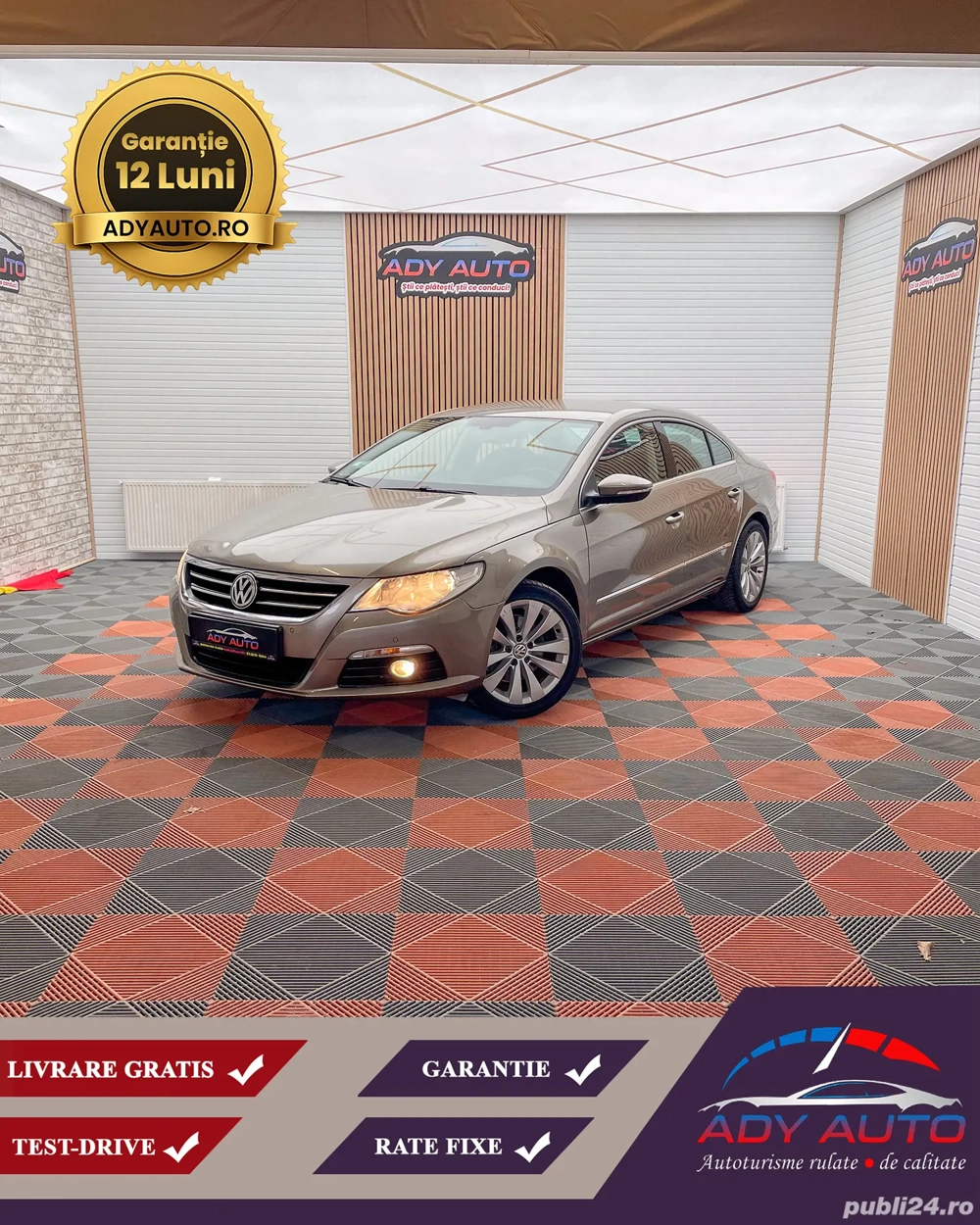 VW PASSAT CC , 2,0 TDI . Euro 5 . Rate fixe . Garantie 12 luni . Buy-back . Test-drive 