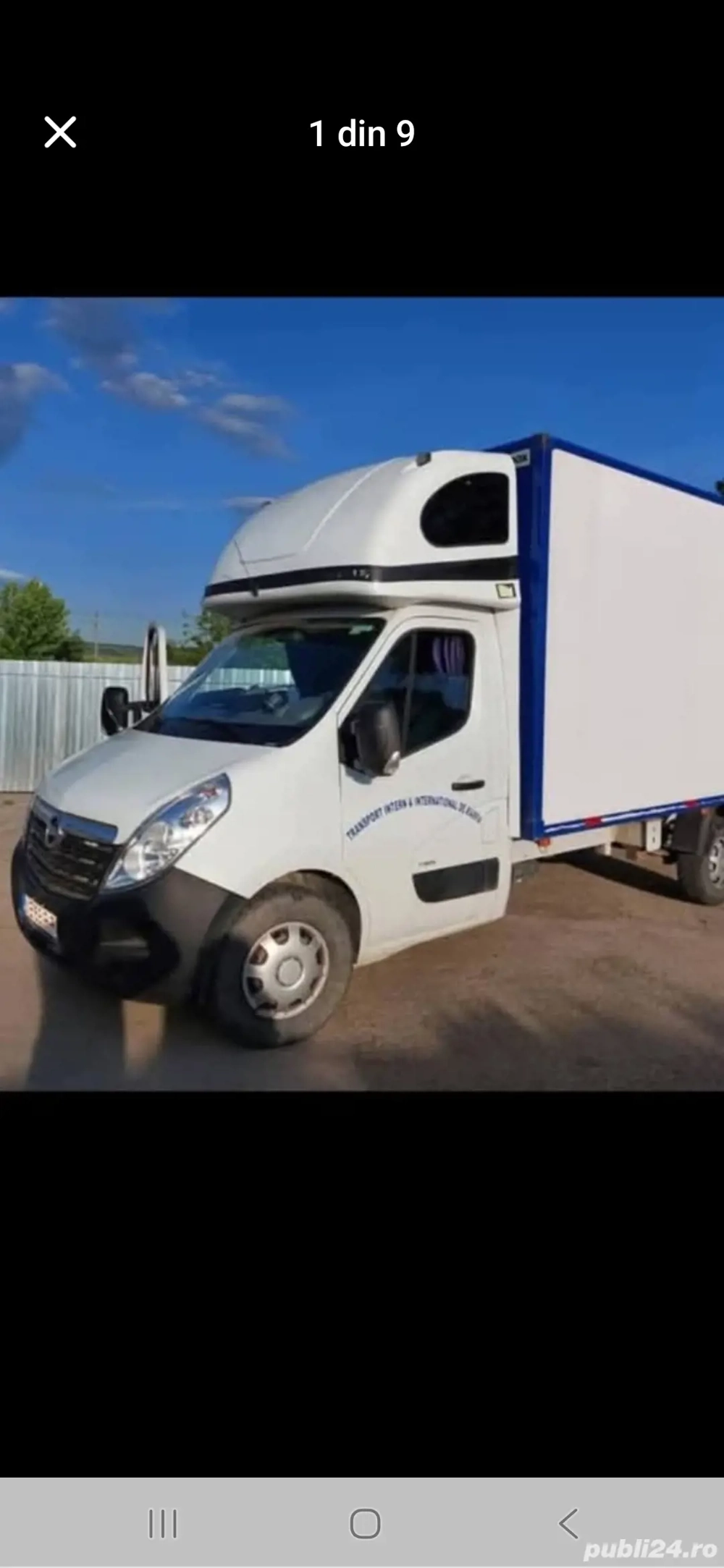 vand schimb dubă prelată cub Opel Movano, autoutilitara 3.5 T