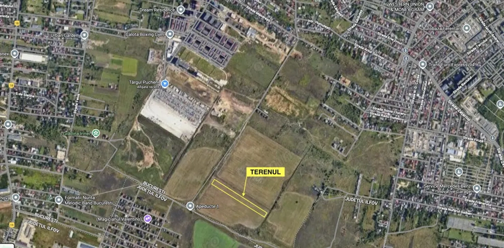 Teren de Vanzare-Targ Pucheni-Sector 5-Dubla Deschidere 