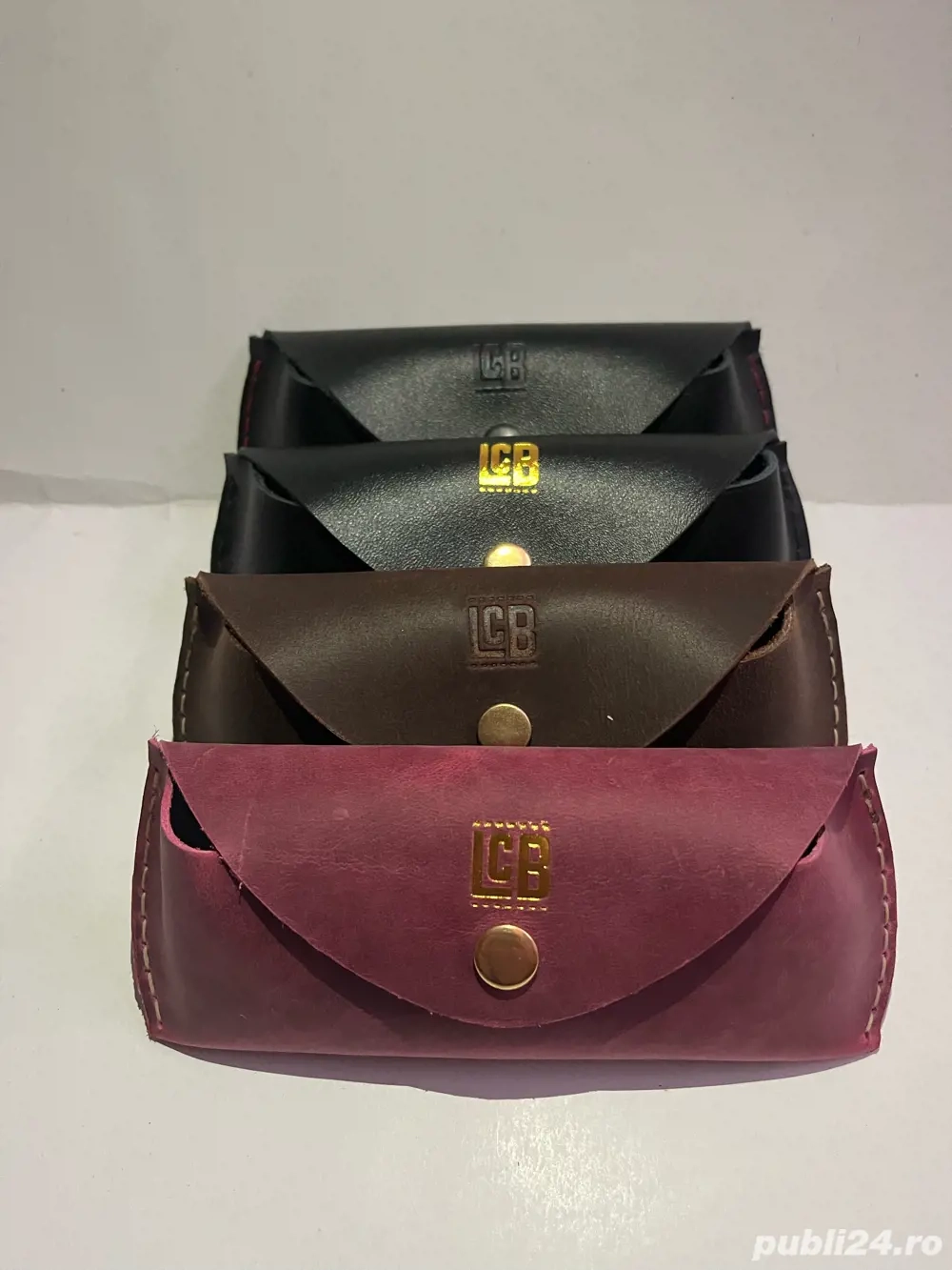 Toc pentru ochelari handmade din piele naturala