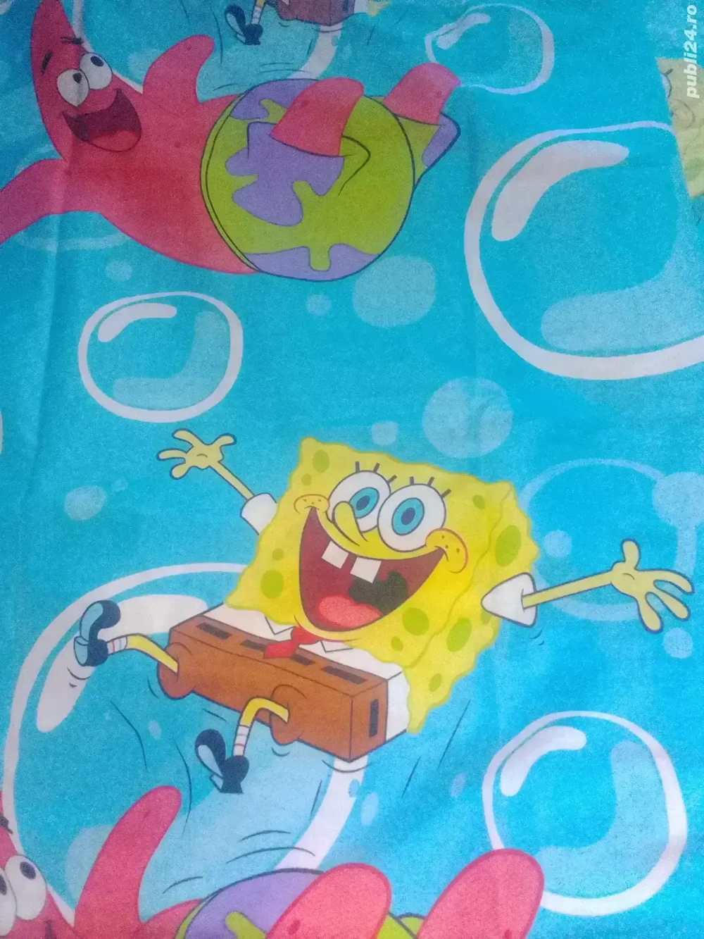 Lenjerie de pat copii Sponge Bob 