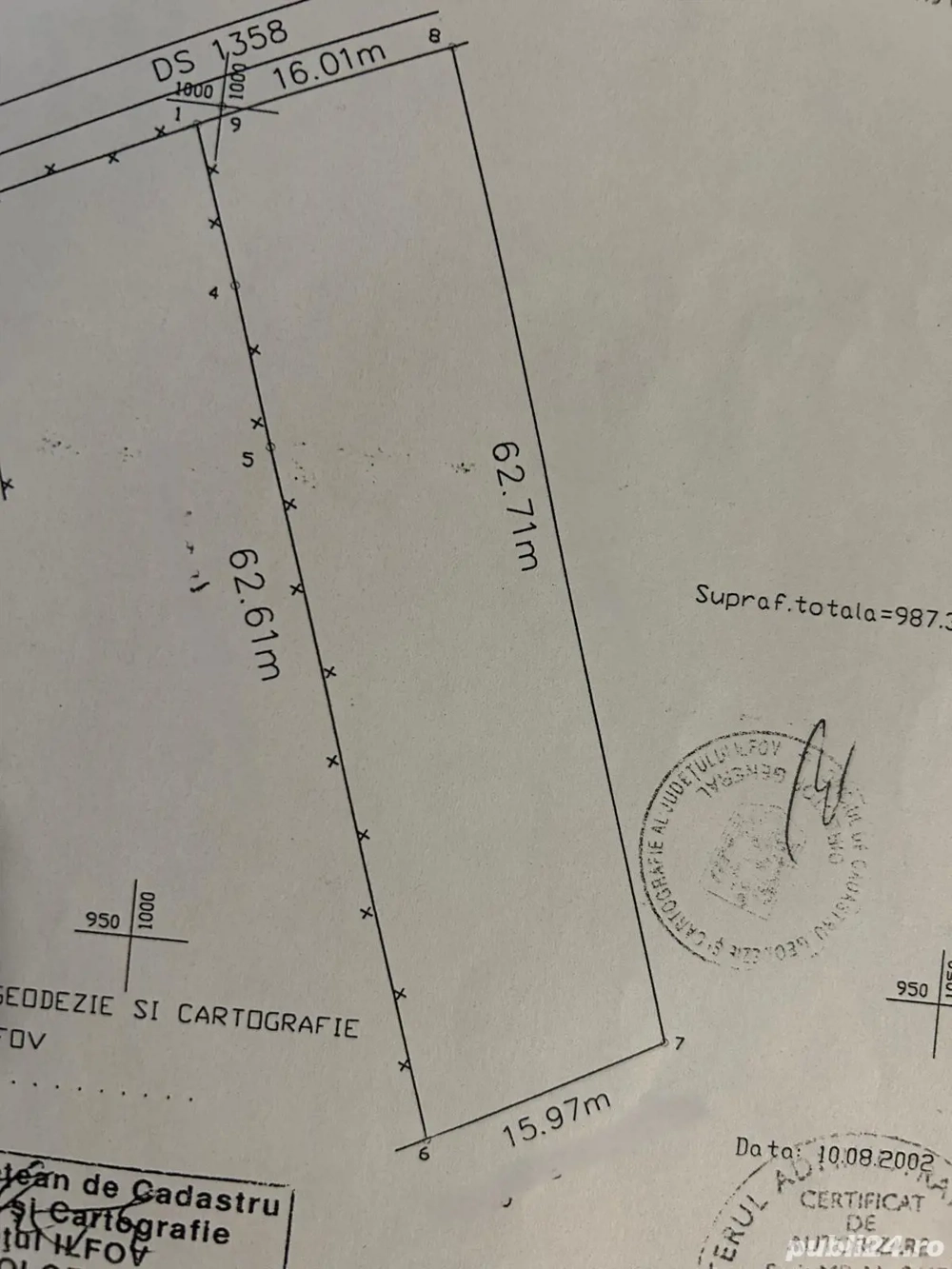 Teren intravilan Snagov - toate utilitatile 