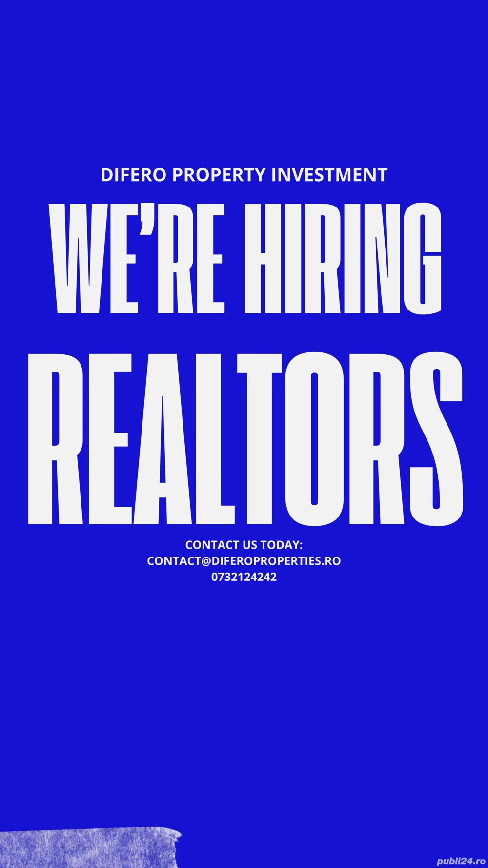 Angajam consultanți imobiliari 