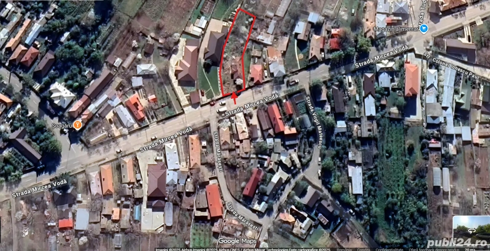 Vând teren cu casă pe el - CARACAL zona BOLD