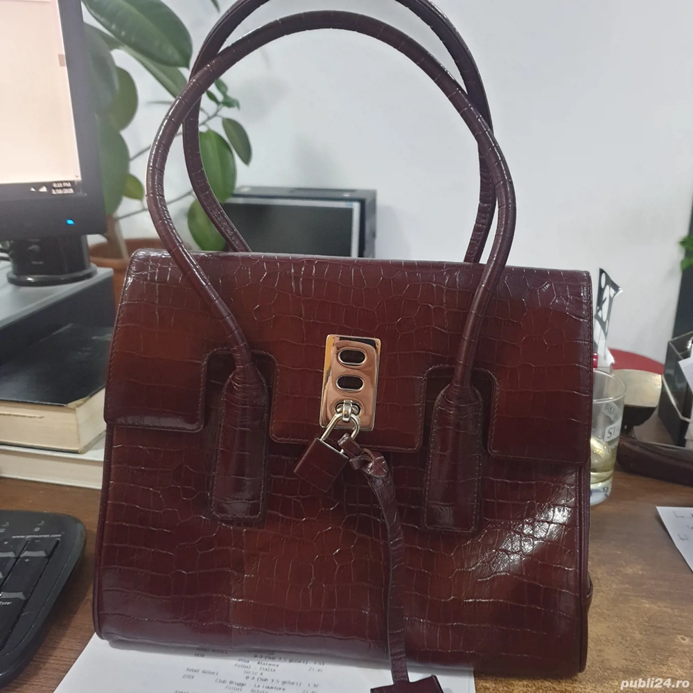 poseta HAMANO TOKYO. originala+lantisor platina cu diamant