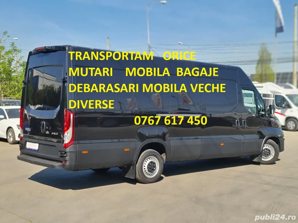 Transport Mutari Debarasari mobila veche garaje boxe diverse moloz