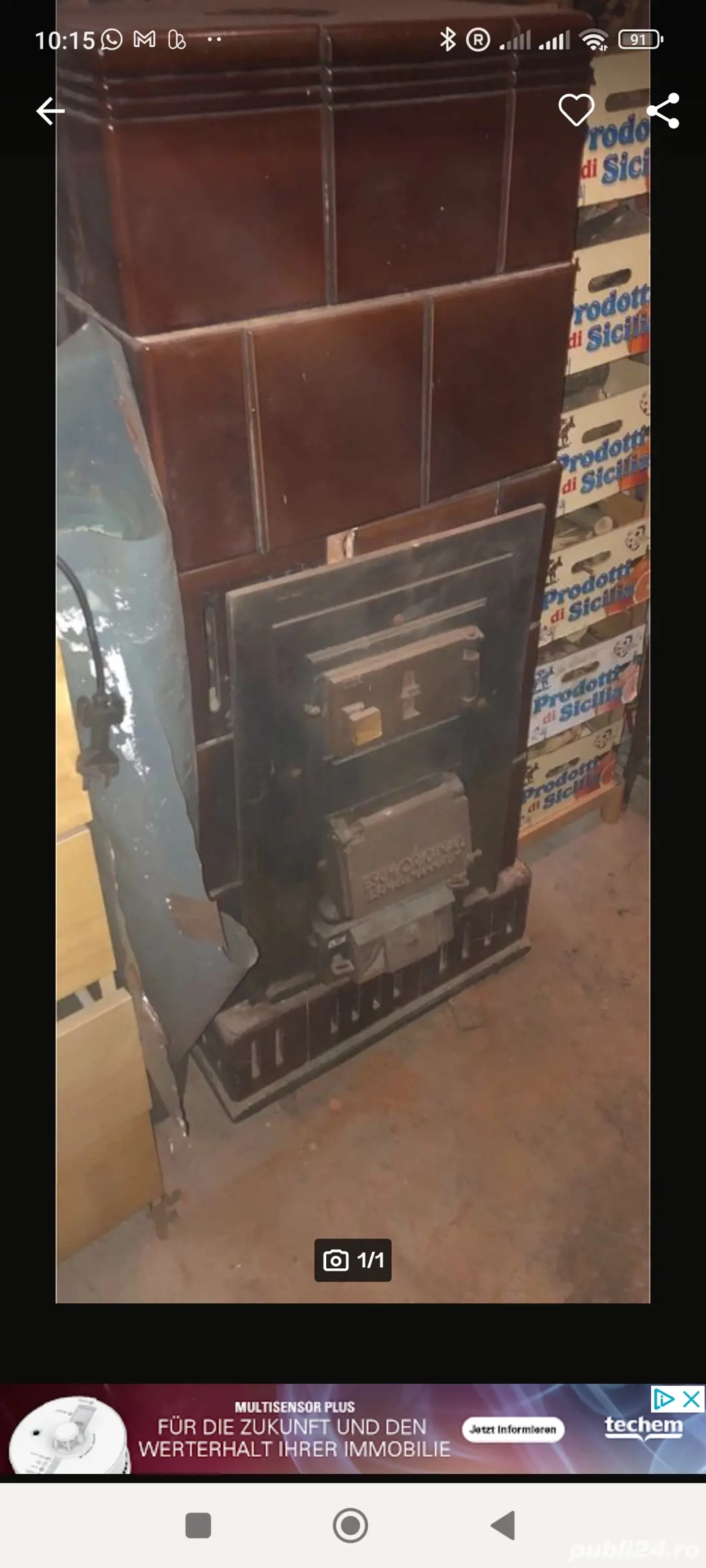 Teracotă că 120cm înaltă !!desfăcută!!