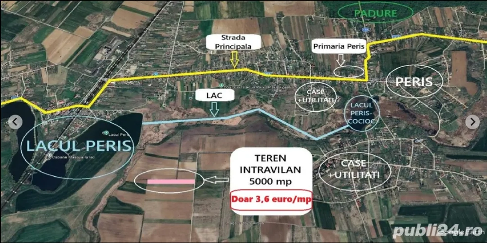 Proprietar - SUPER OFERTA - 3,6 EURO MP - Teren intravilan - 5.000 mp