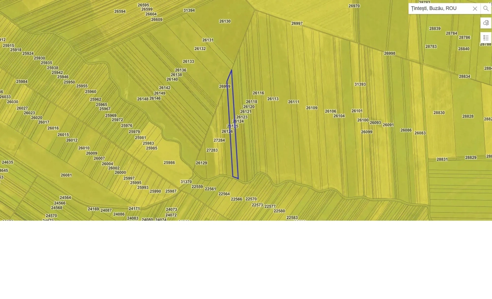 Teren agricol extravilan 2 ha   Țintești, Buzău cu acces la drum