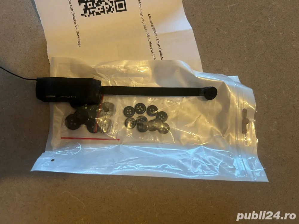 casca audio + mini camera 