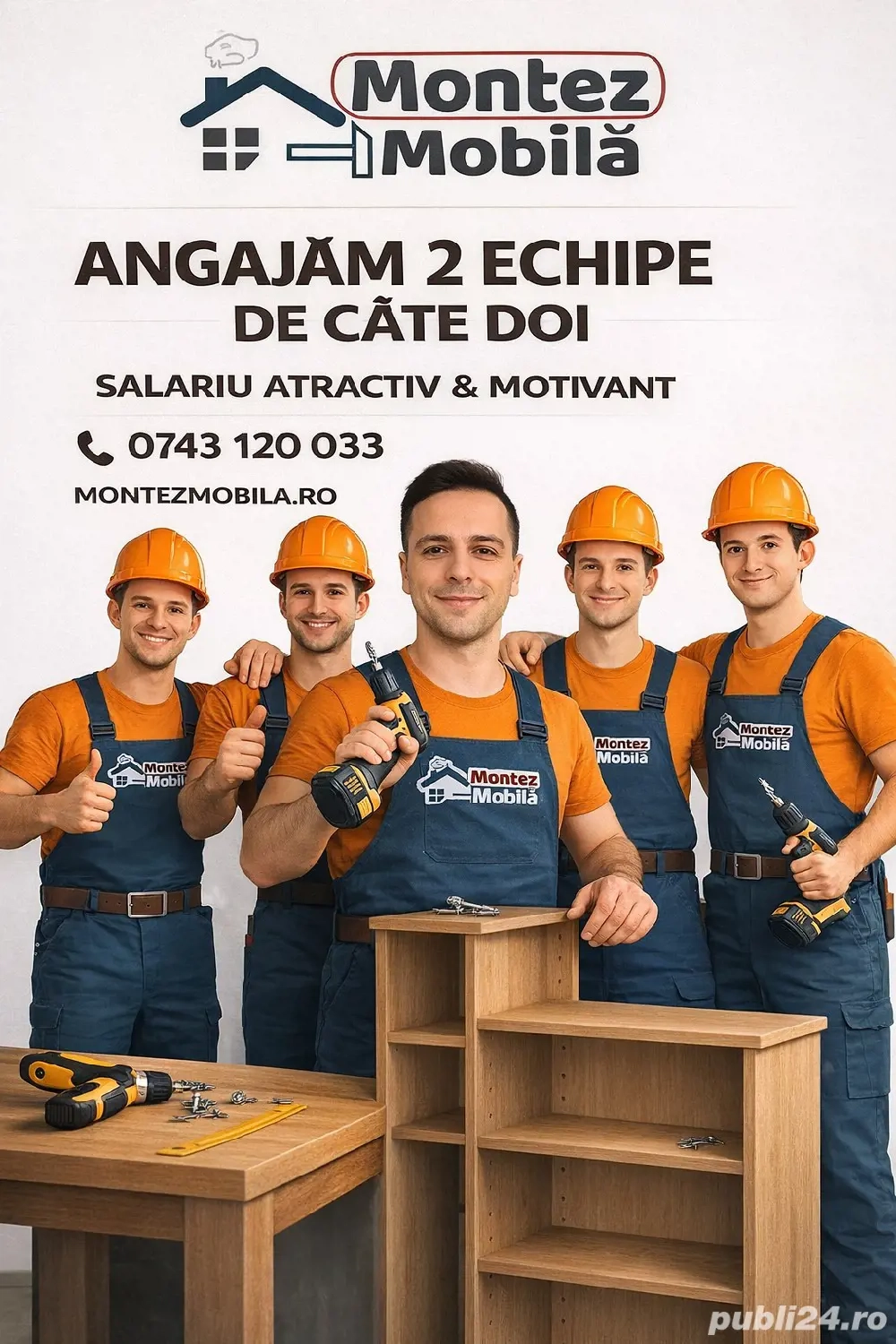 Angajam montator mobila 