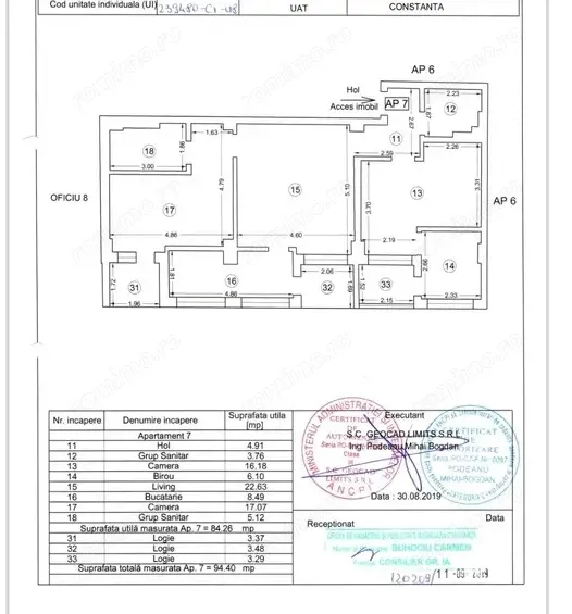 Apartament 3 camere Pescărie