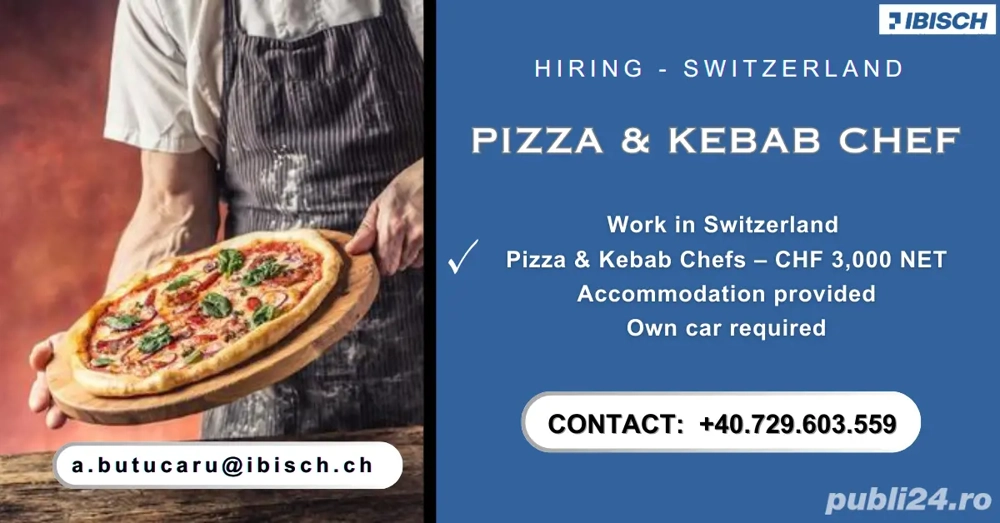 Oportunitate de munca in Elvetia   Bucatar Pizza & Kebab