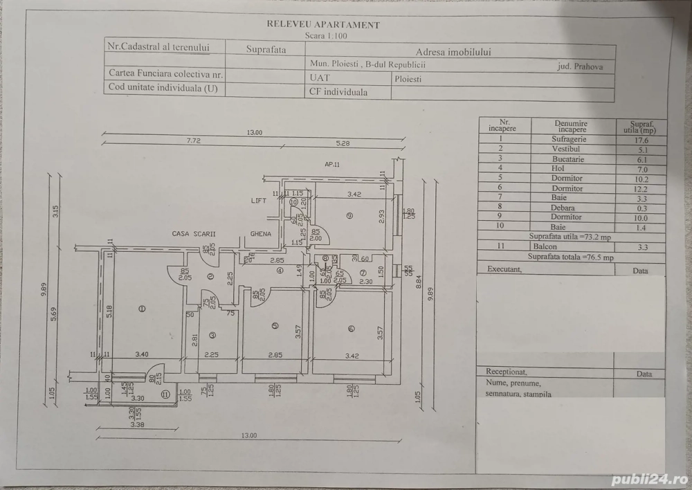 Apartament 4 camere de vânzare   Ploiești, Bld. Republicii (zona Casa Roșie   McDonald s)