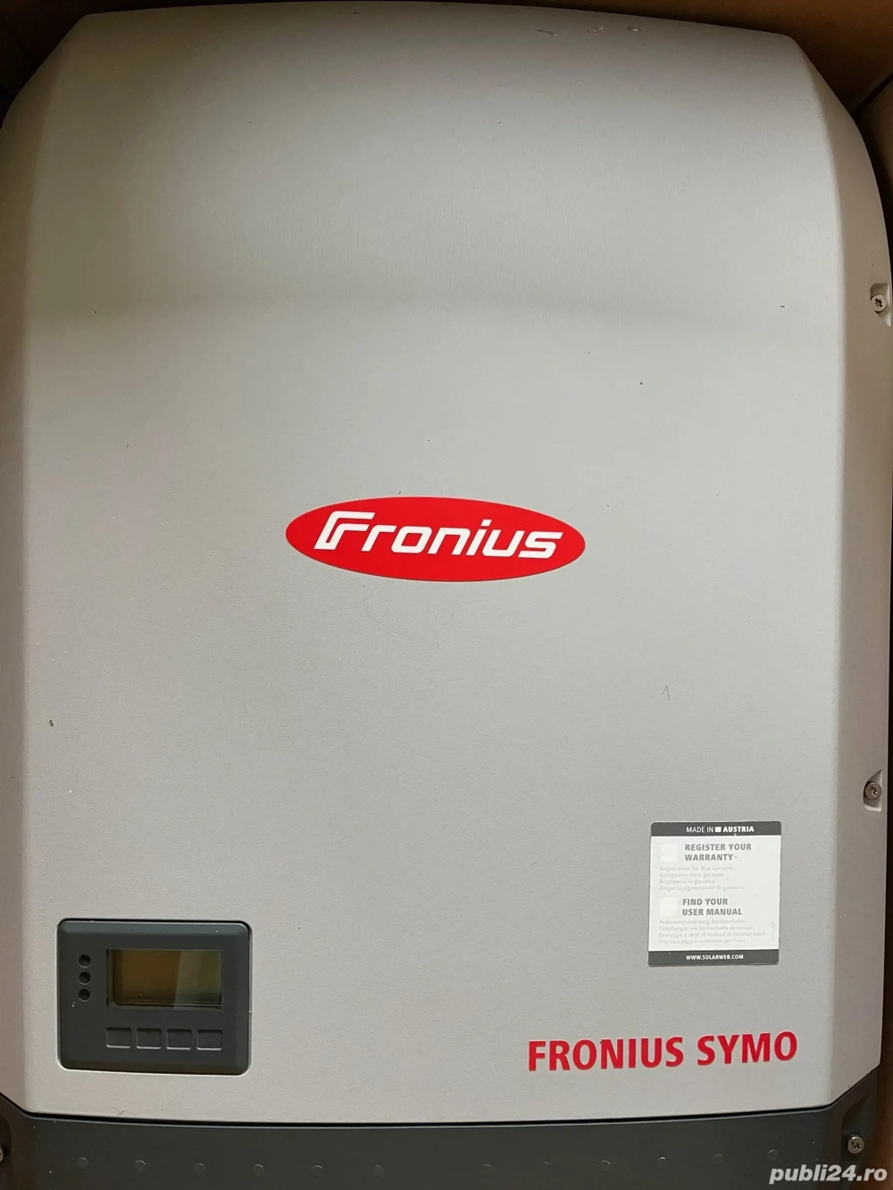 SUPER OFERTA! Vand Invertor Fronius 20 KWh trifazic, model Symo 20 0.3 light. folosit un an.