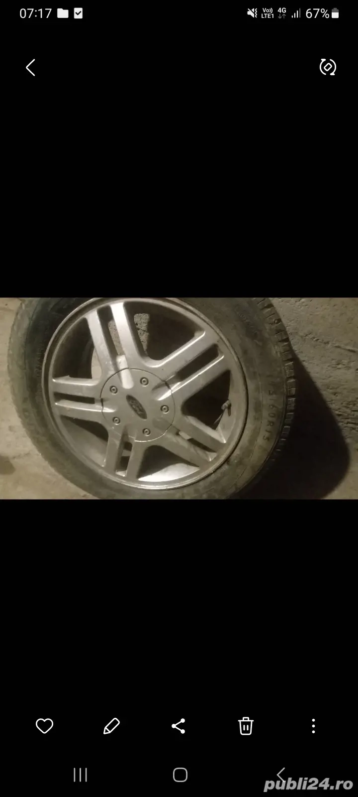 Jante de aluminiu Ford 195/60/15