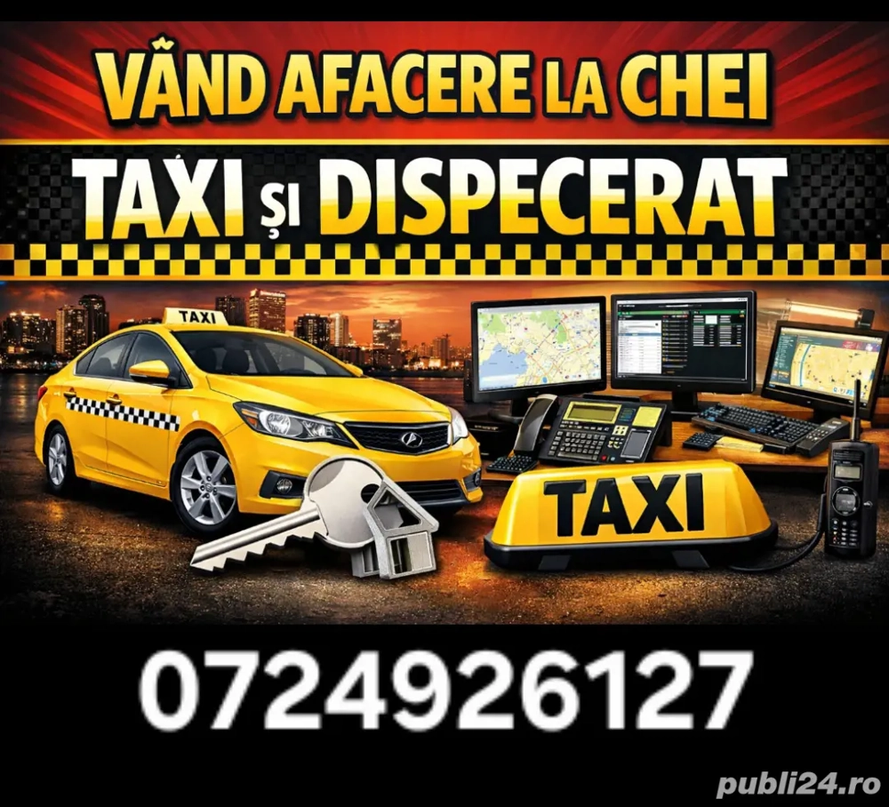 Vand afacere in domeniul Taximetrie Dispecerat plus Taxiu.