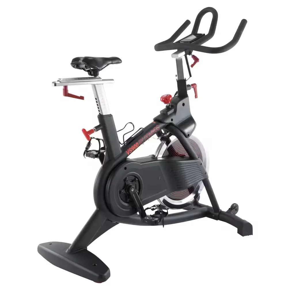 Bicicleta spinning Decathlon Domyos VS900, Volanta 20kg, Curea