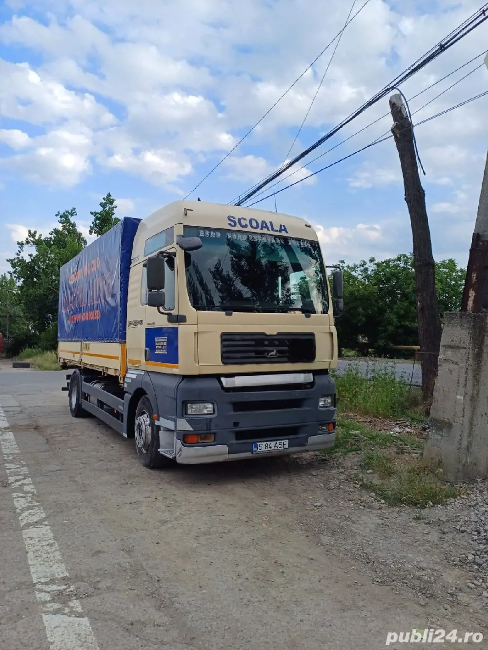 Ansamblu MAN TGA 18.413 + remorcă tandem Agreate Școală