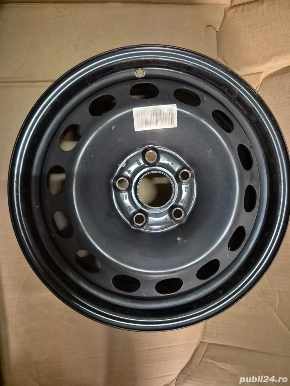 Jante otel 6 1/2J x 16H2 ET50, 1K0 601 027 A, originale VW, Audi, optinal +capace originale Audi 16”