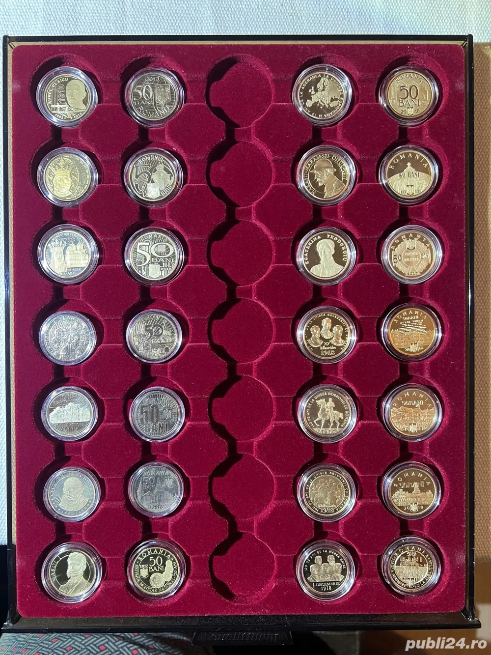 Colectie completa monede 50 bani comemorative