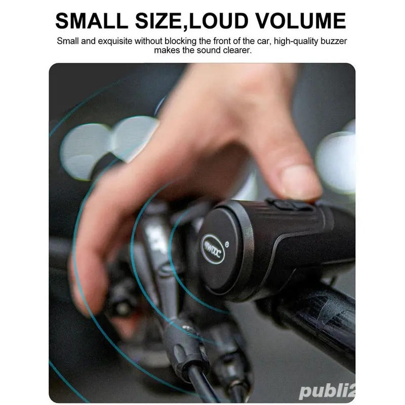 Sonerie alarma antifurt bicicletă trotineta 125db 200mAh Twook IPX5 mi