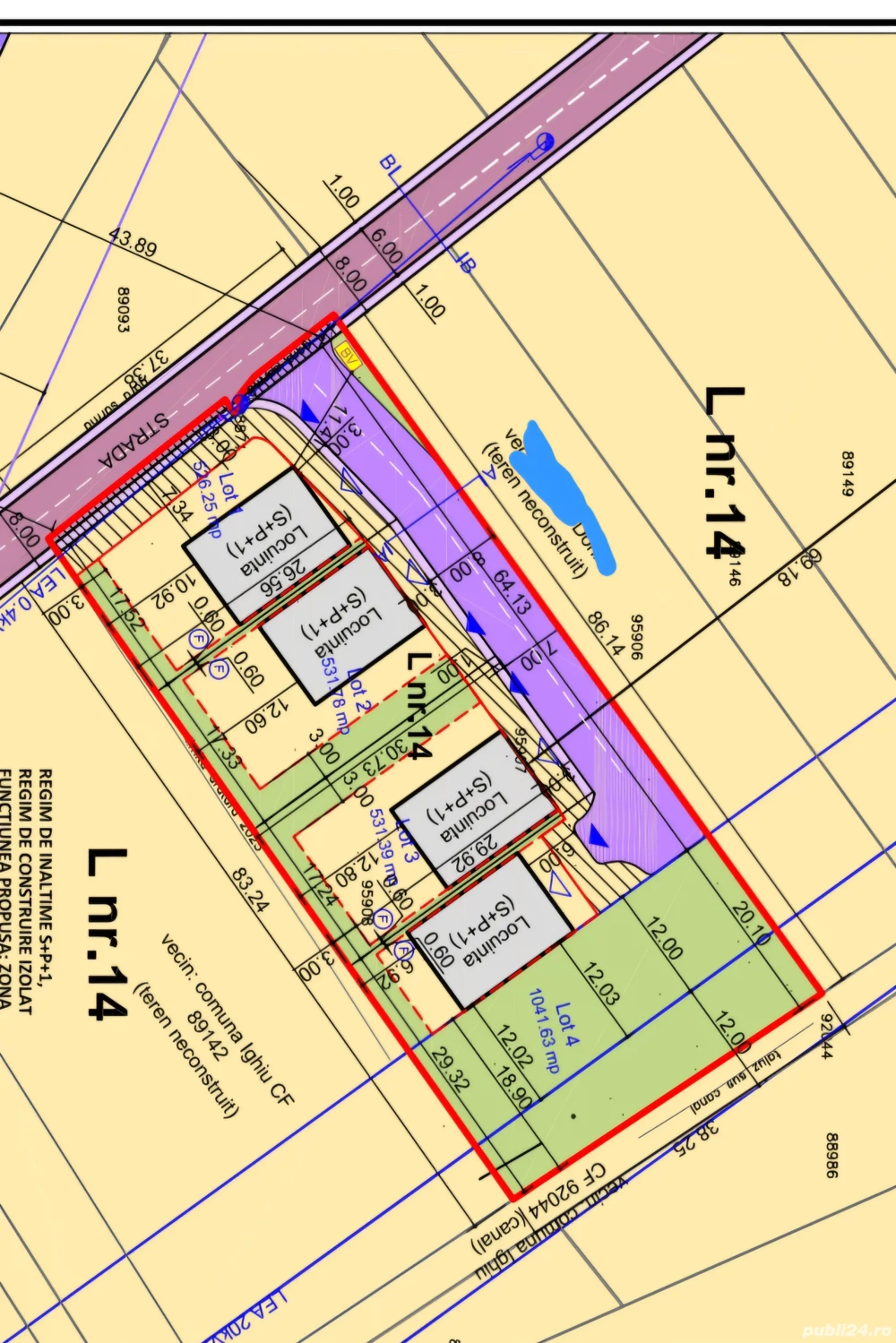 Teren vanzare  PUZ APROBAT