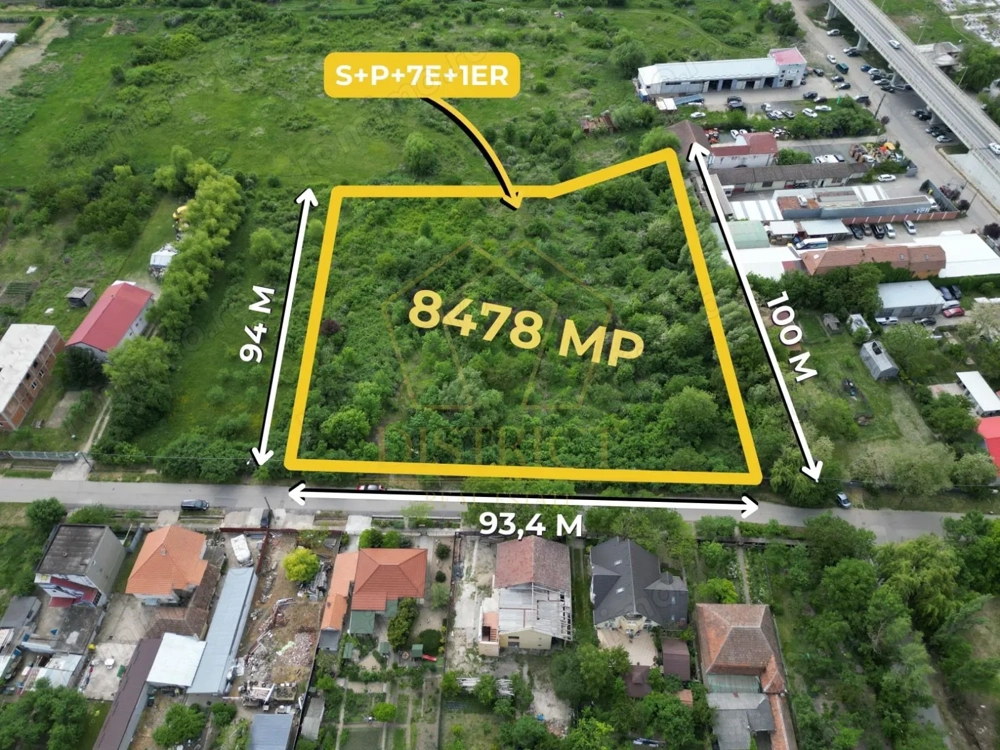 Teren de bloc S+P+7e+1er - 8478mp | Ronat
