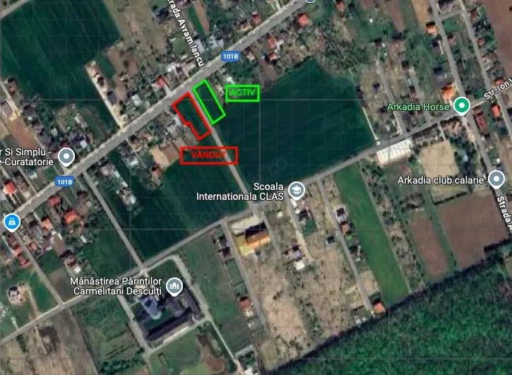 Teren 1.570mp la strada principală, dublă deschidere, Ciofliceni - Snagov!