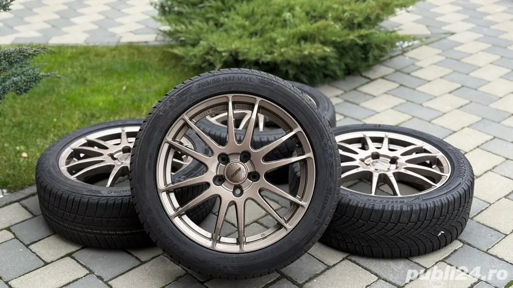 Roti complete Audi A3 jante 17 5x112 anvelope ALLSeason 205 50 17 Passat B6 B7 CC Golf 6 Touran