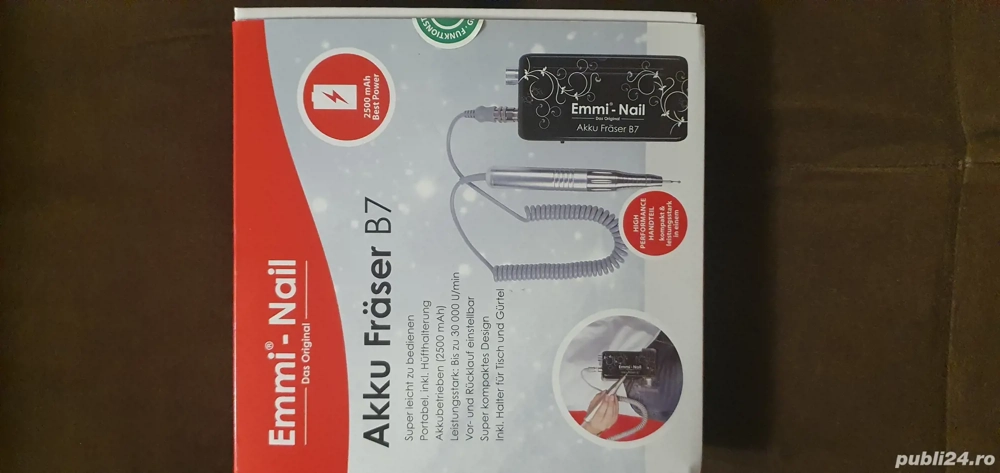 Vând masa manichiura și freza Emmi Akku B7