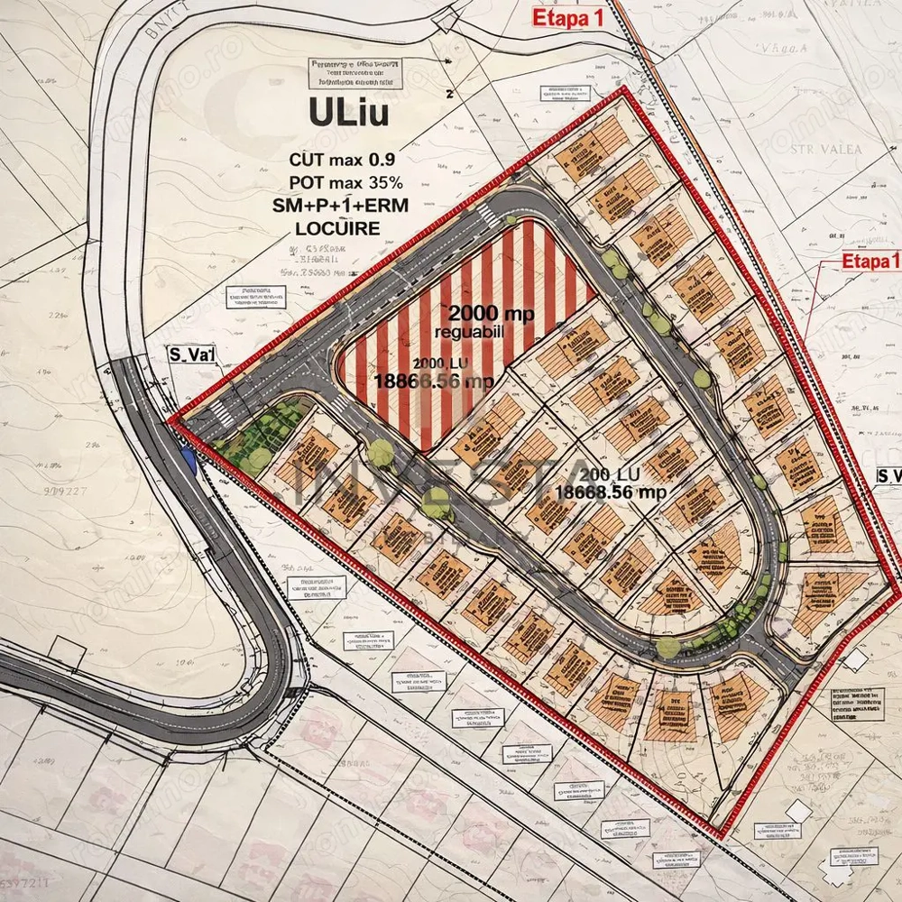 Oportunitate de investitie! Teren  compus din 31 de parcele!