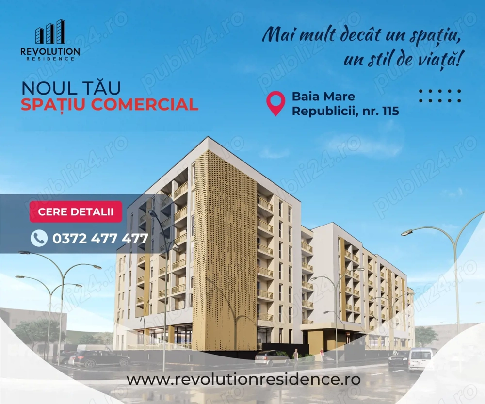NEW! COMISION 0% - Spatiu Comercial   Bdul Republicii 115, Baia Mare