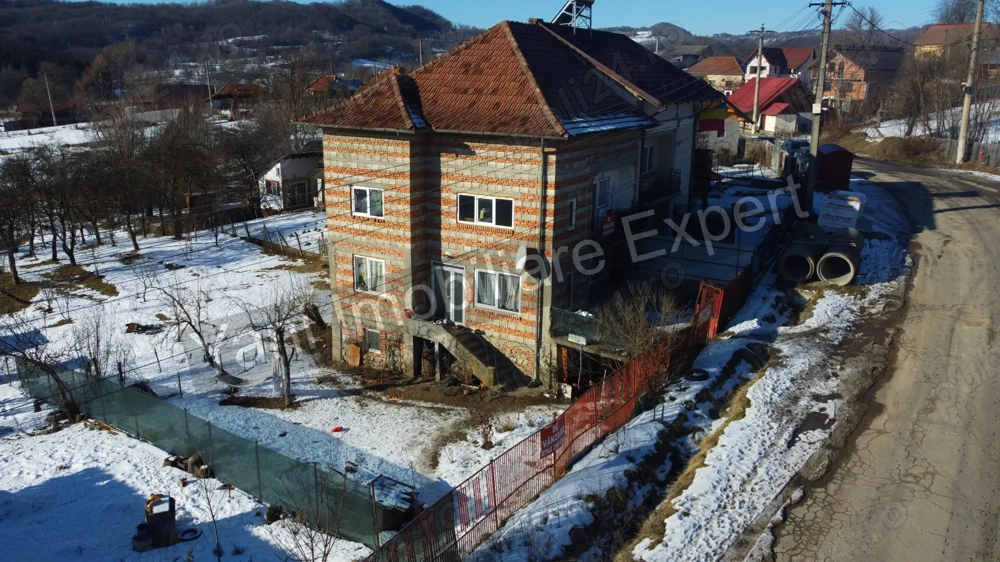  Casă + spațiu comercial + lac de pește, de vânzare ( Vernești Arges )
