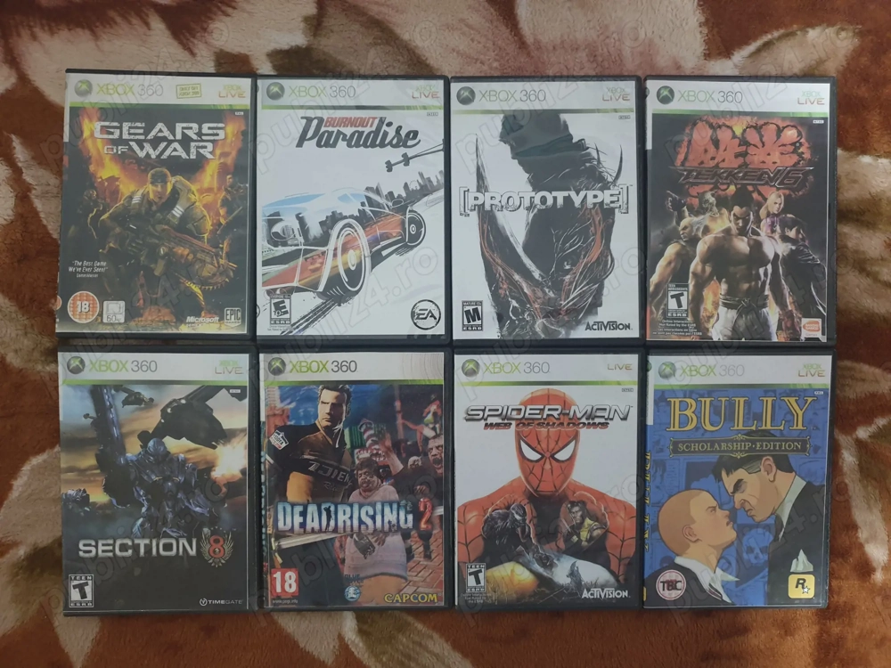 Carcase subțiri pentru jocuri Xbox 360