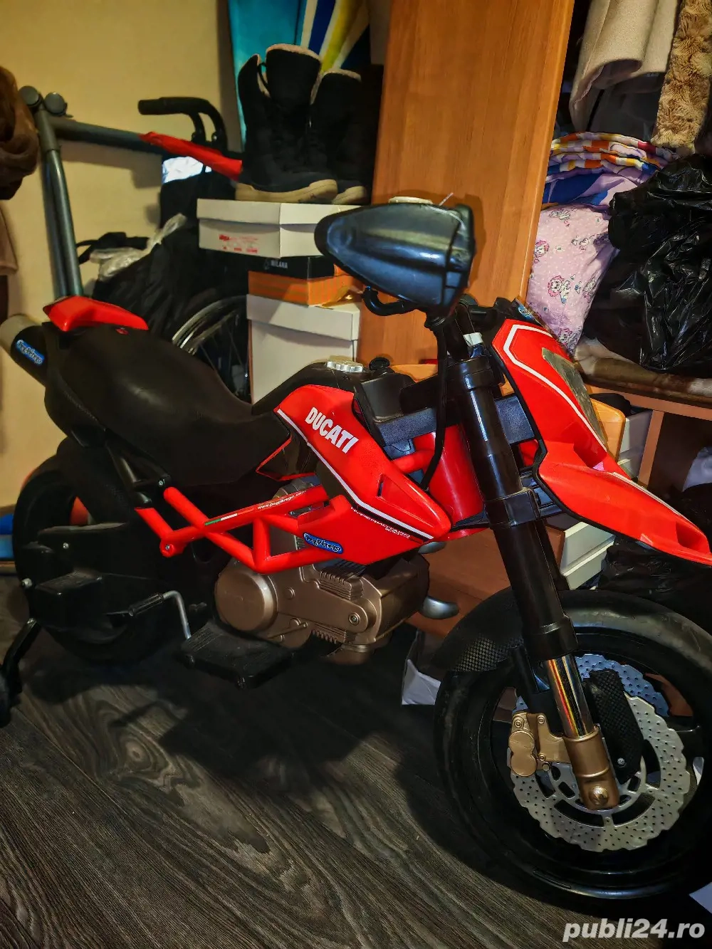 Motocicleta electrica copii 400w, Ducati Peg Perego